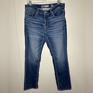 BKE Men’s Straight Leg ALEC Dark Wash Jeans size 34S